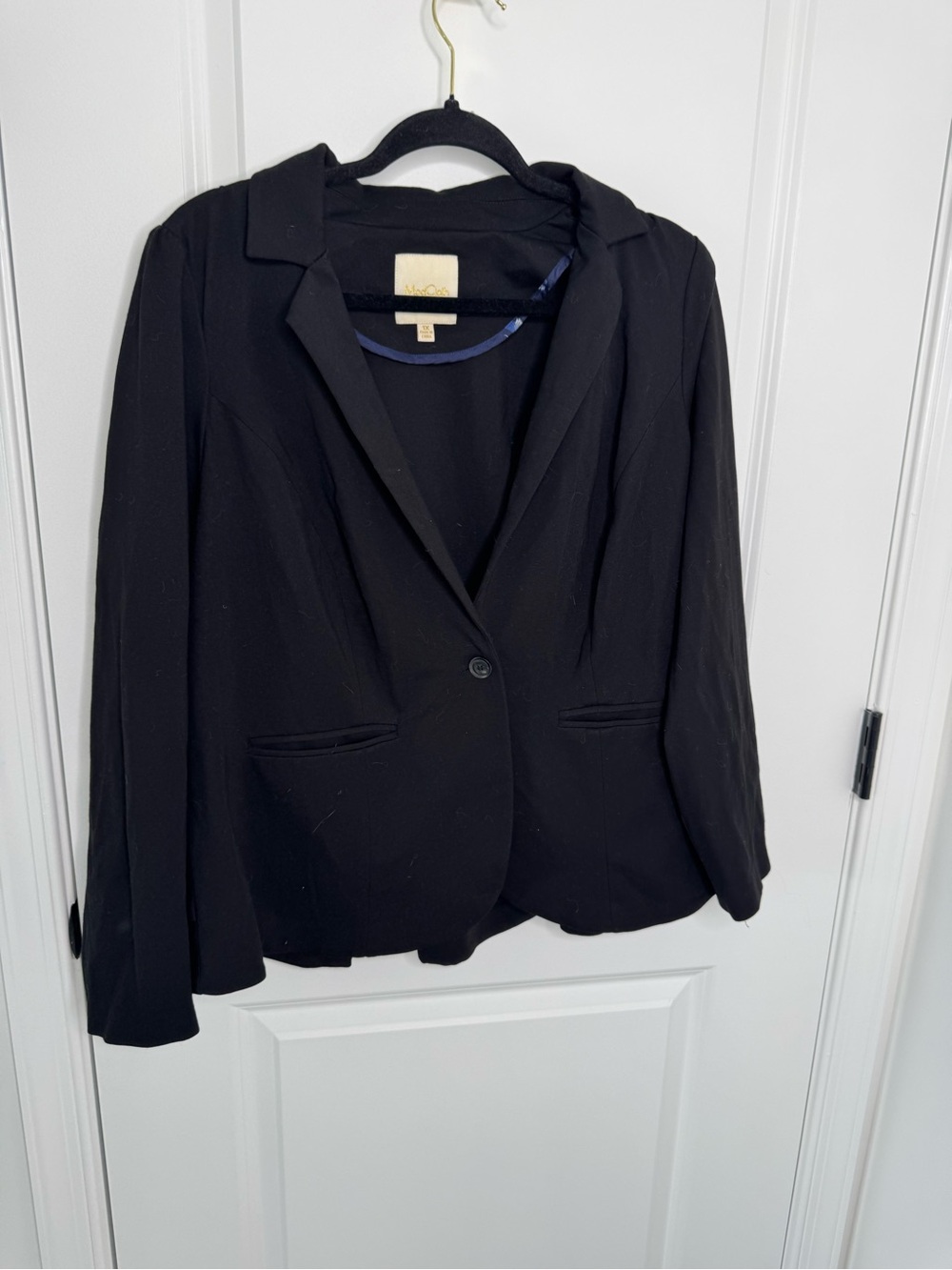Modcloth Black Single-Button Blazer Jacket size 1X